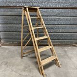 old wooden step stool