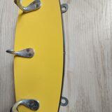 Yellow formica tea towel holder