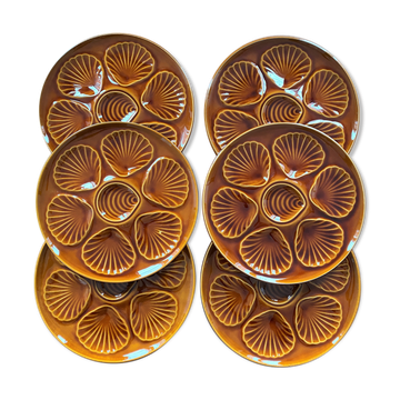 Set of 6 shell plates