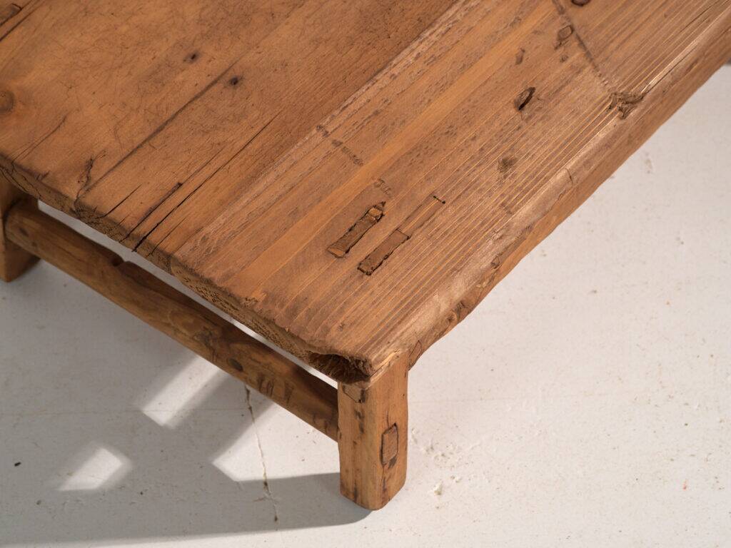 Antique pine coffee table – China, circa 1890