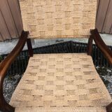 Rope and beech armchair by Erich Dieckmann 1930