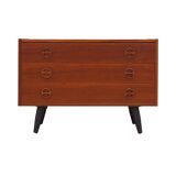 Teak chest of drawers, Danish design, 1960s, production: Denmark