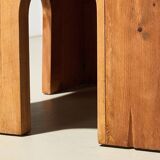 Mario Ceroli Pair of Fratina Chairs for Poltronova Italy 1972