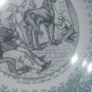 antique Lunéville "Opaque" plates