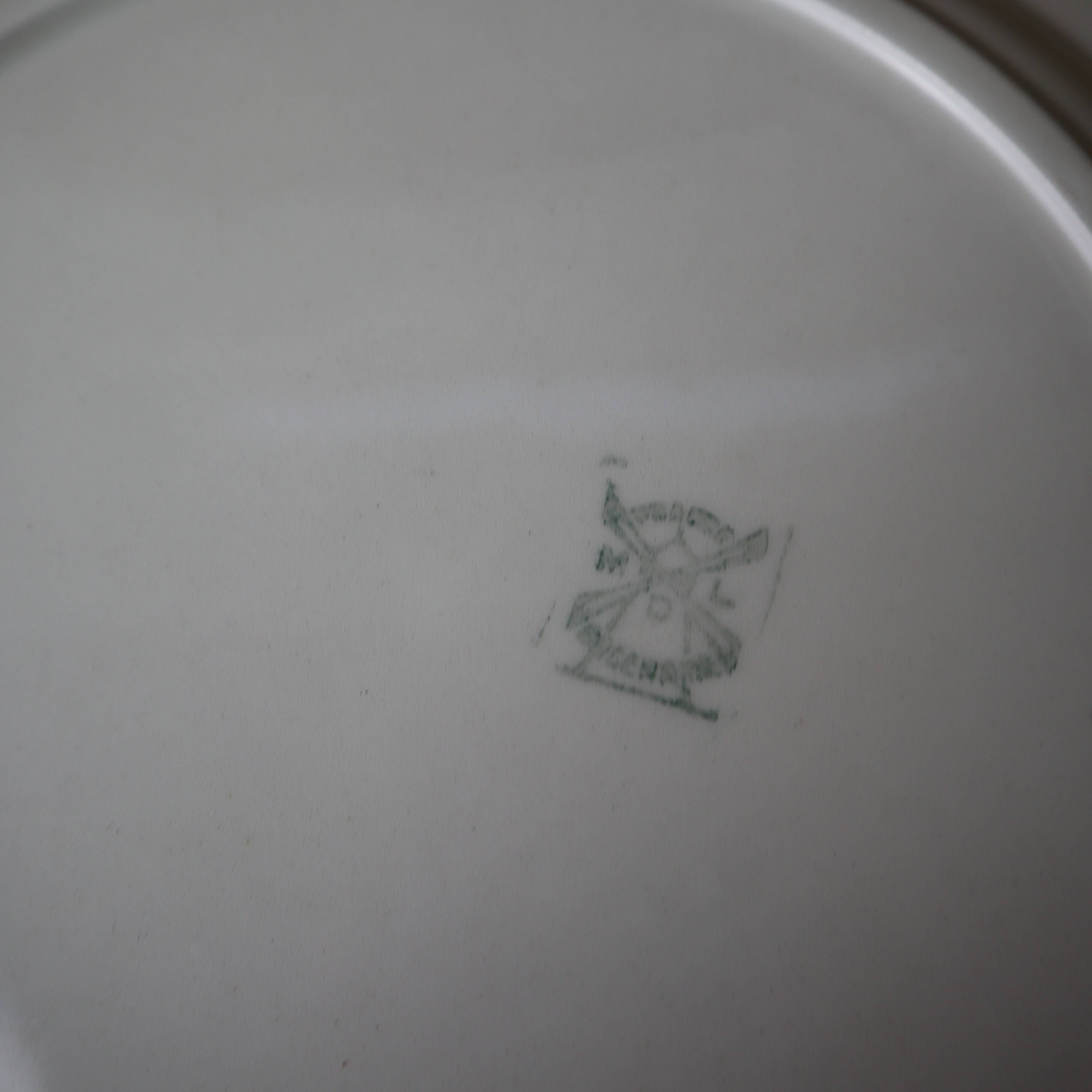 Vintage 50's "orcerame" Moulin des loups cake dish