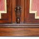 Monumental antique buffet in rosewood Regency with Italian marble.
