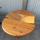 Old dining table vintage pine wooden chairs