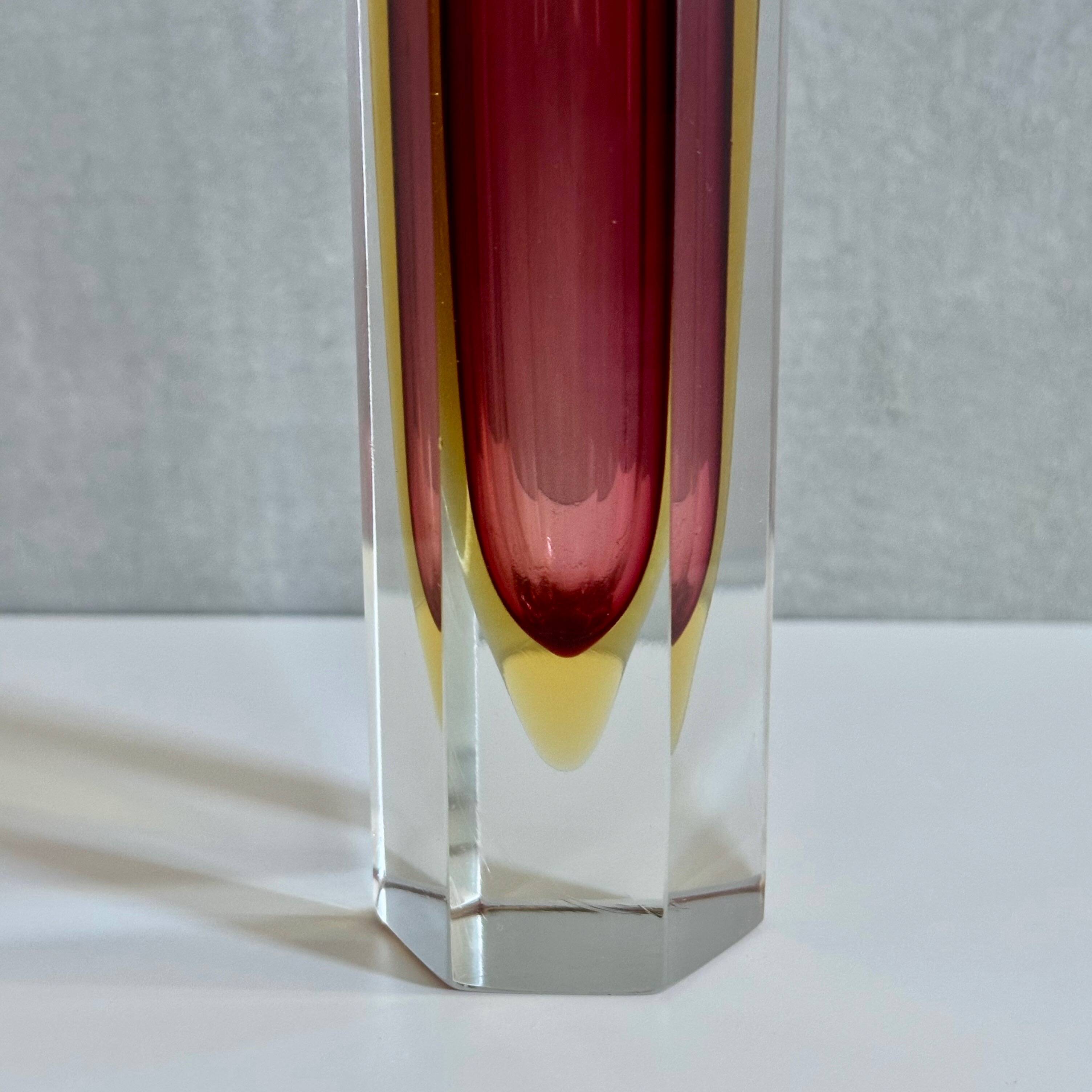 2 Sommerso vases, Flavio Poli, 60's