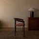 Vintage leather dining chair Arrben Italy, 1980s