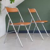 Set of vintage folding chairs