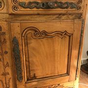 Former Louis XV cherry buffet says 2 doors era at the very beginning of the 19th century