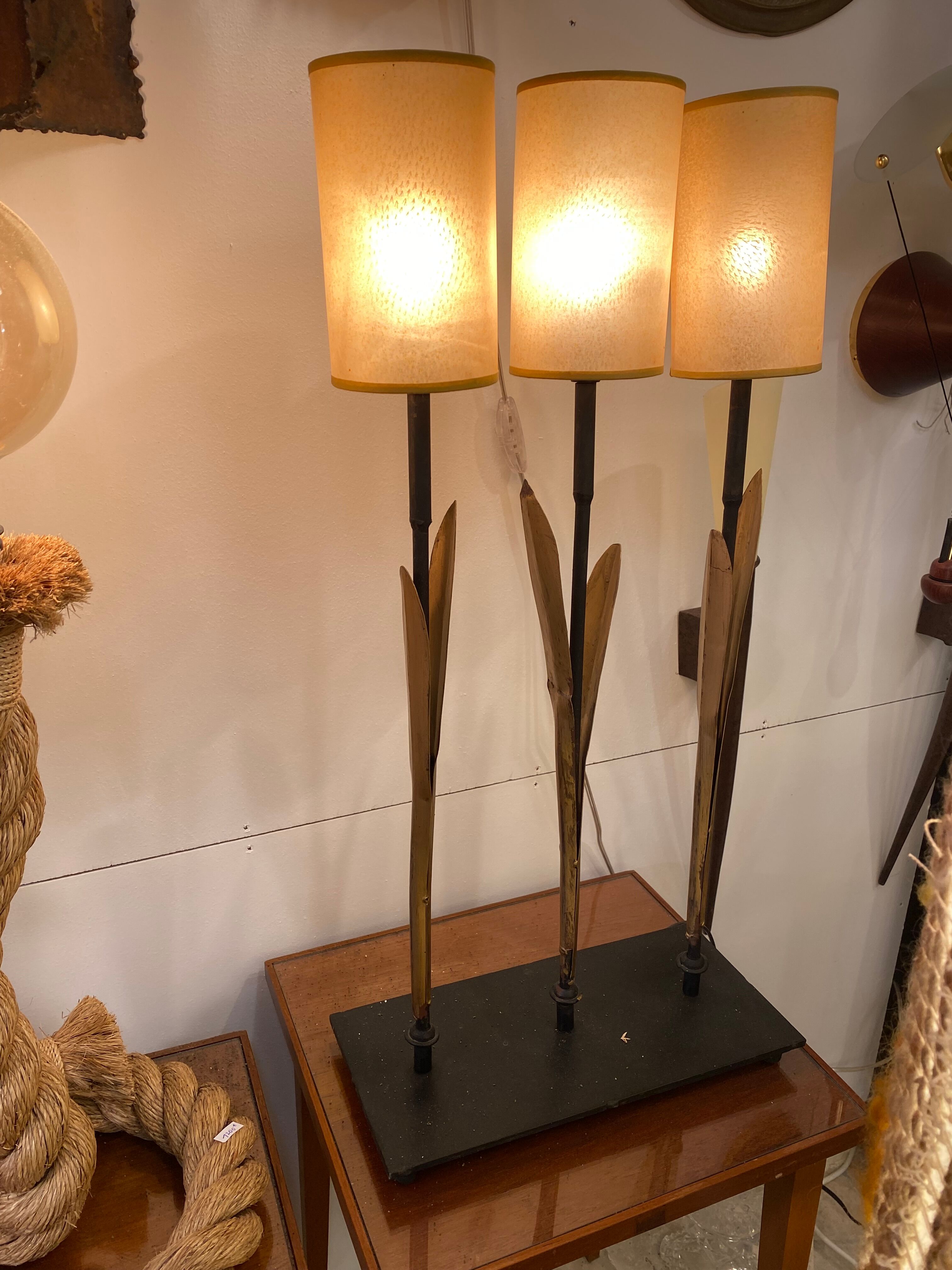 Trio of lamps sea rush "Mis en demeure"