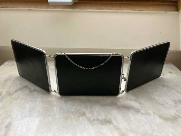 Miroir barbier triptyque vintage horizontal
