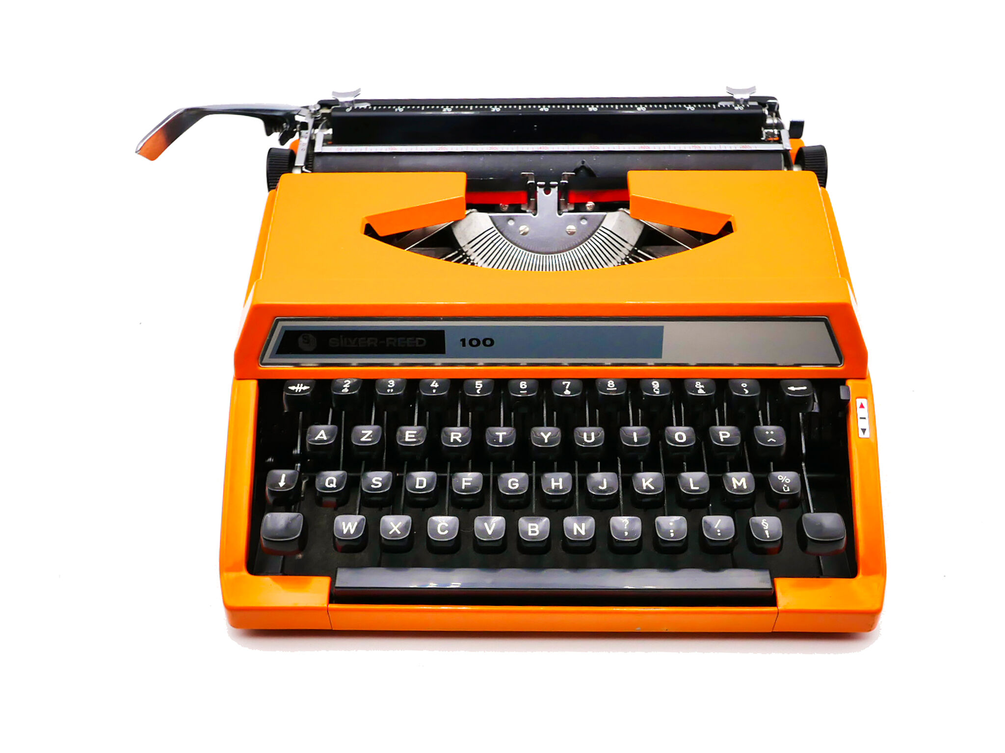 Silver typewriter reed 100 revised orange ribbon new