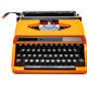 Machine à écrire silver reed 100 orange révisée ruban neuf