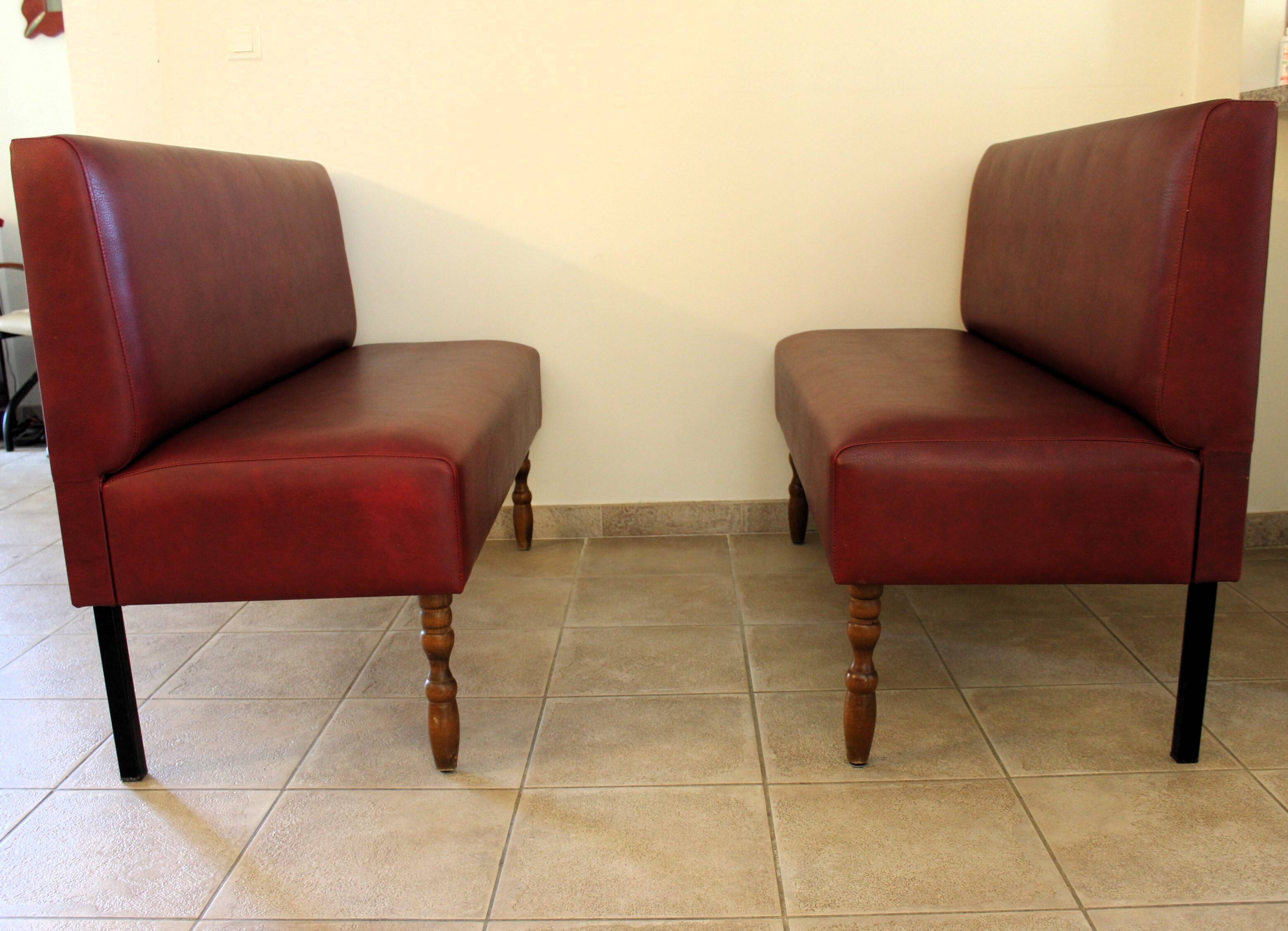 Authentic vintage bistro bench n°2