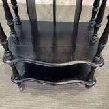 Napoleon III music cabinet, late 19th century, in blackened wood