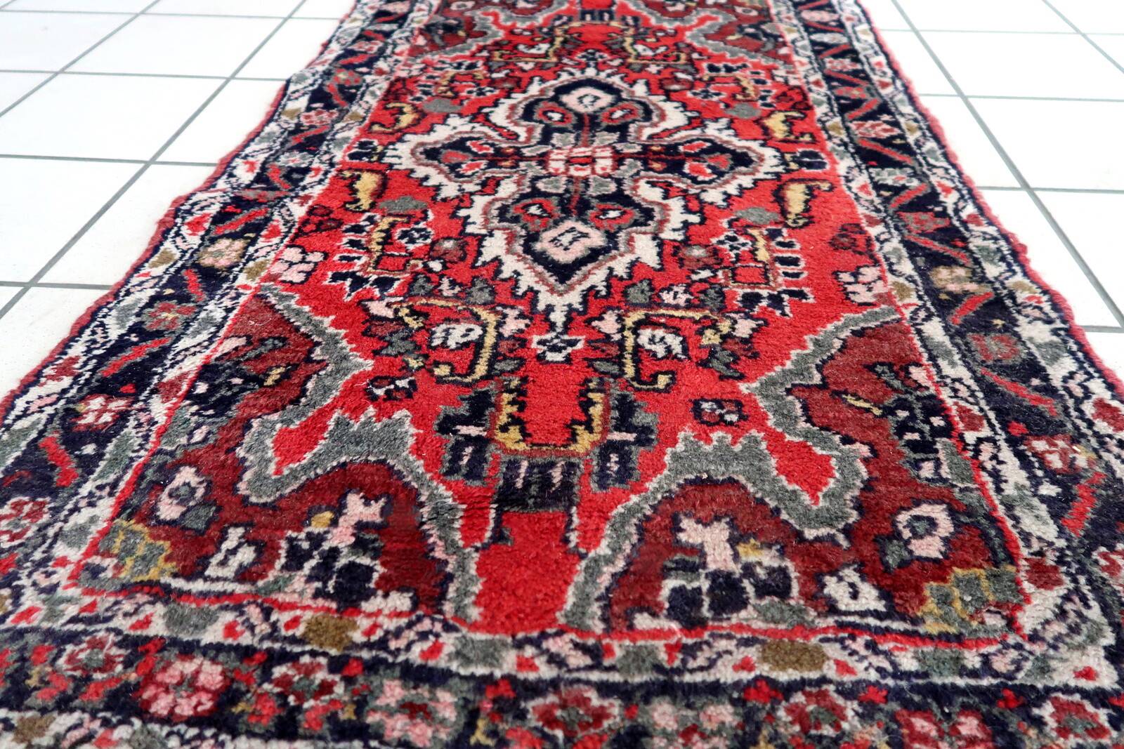 Tapis vintage fait main Hamadan – 67 cm x 111 cm - 1C966