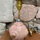 Pied de lampe céramique rose années 50