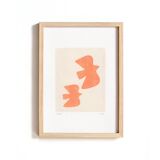 peinture sur papier "oiseaux" signée eawy