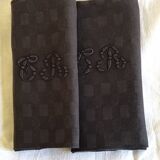 Set of 2 "CR" napkins
