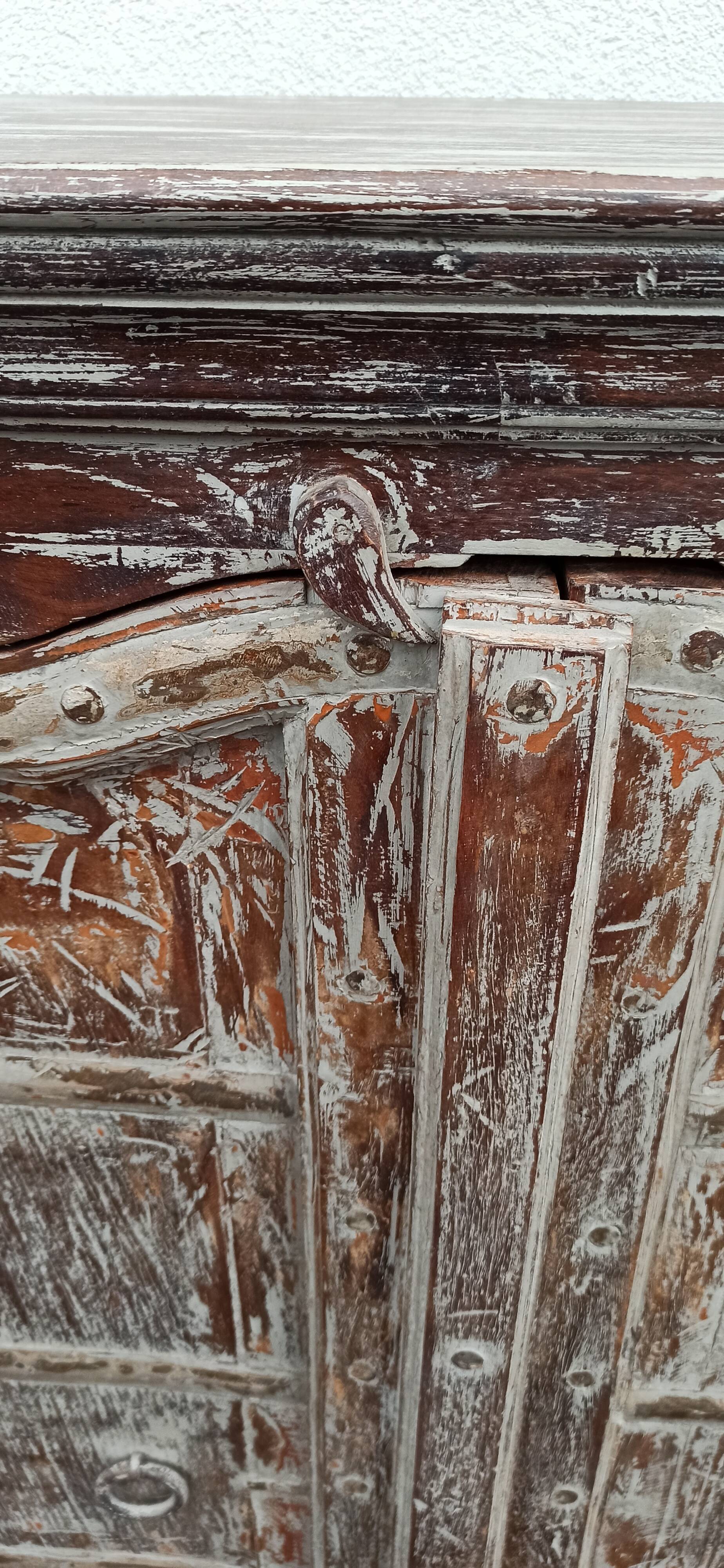 Old wooden cabinet with two doors