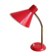 Lamp cocotte red gooseneck brass perforated stars