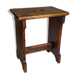 Stool of auxiliary Art-popular in old solid wood