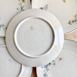 6 Limoges porcelain dessert plates 1915