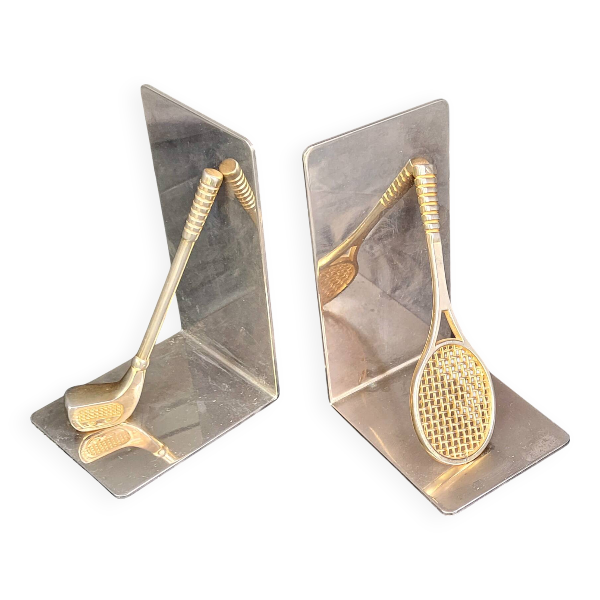 Pare of Vintage, Mid Century Modern Bookends (Bookstoppes). Sporte Theme