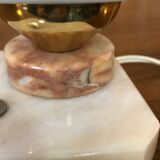 Vintage lamps in opaline and marble from the 1960s.