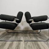 Mid-century restored armchairs
