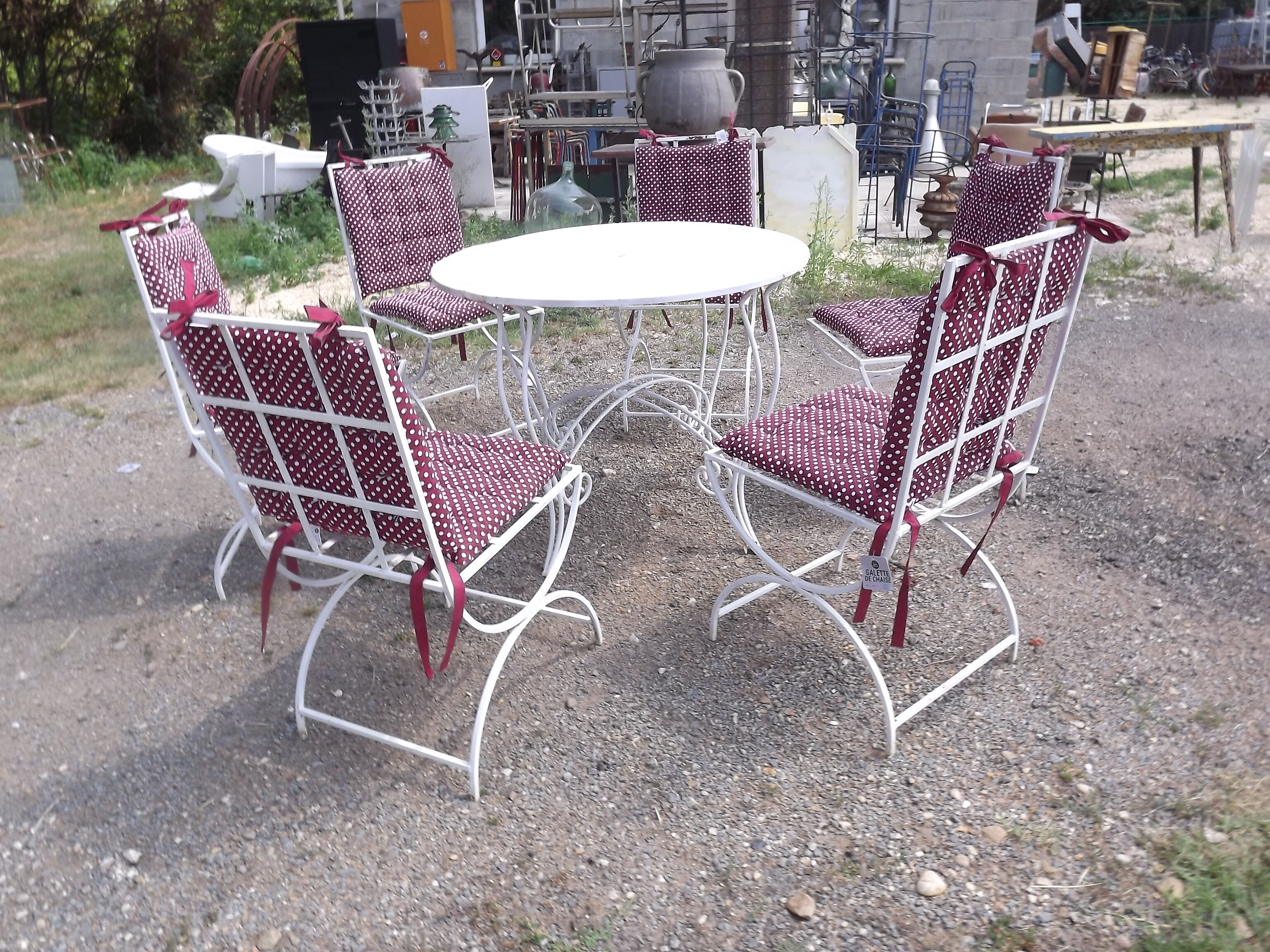 Iron garden furniture