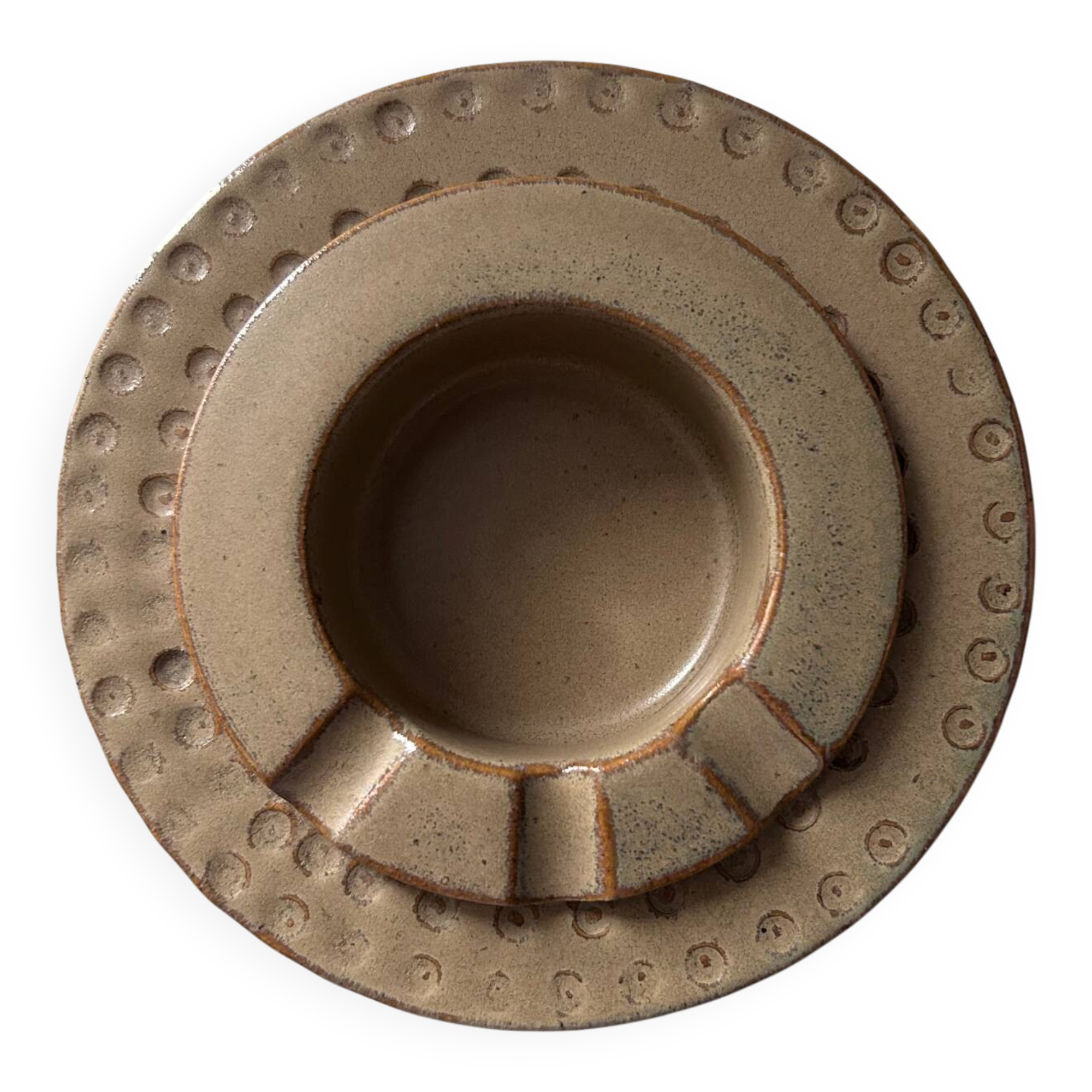 Brutalist stone ashtray