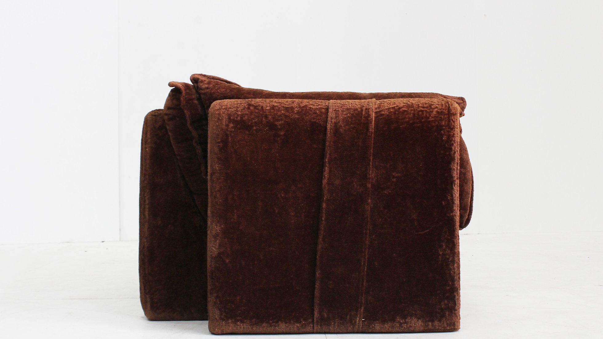 Vintage Italian brown armchair 1970s