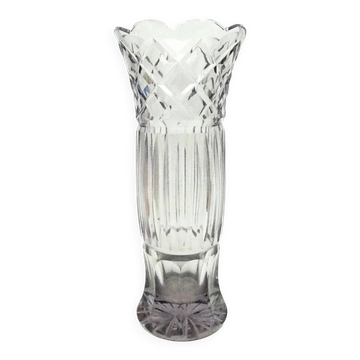 Postmodern vase, crystal, Belgium, 1960s