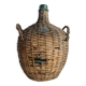 Vintage Spanish wicker demijohn bottle