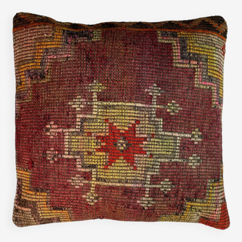 Housse de coussin kilim turque vintage, 55 x 55 cm