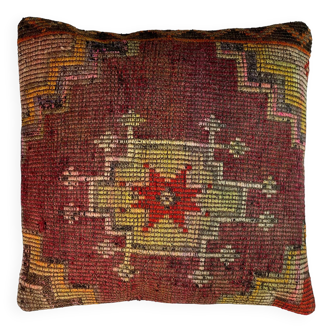 Housse de coussin kilim turque vintage, 55 x 55 cm