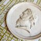 Wall medallion, antique-style plaster portrait
