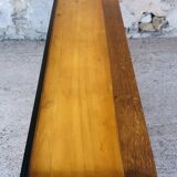 Small vintage row with sliding doors, metal legs Circa 50's