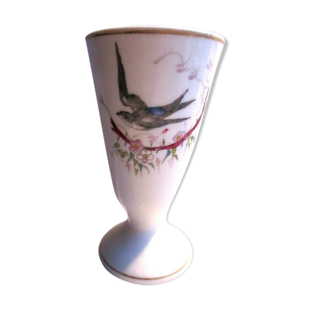 6 MAZAGRANS EN porcelaine de limoges R. Bonhomme décor oiseaux Limoges