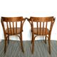 Paire de fauteuils de bistrot Fischel en bois courbé