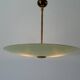 Suspension Art Déco en verre vert, années 1940, Allemagne
