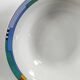 Set of 4 vintage Memphis style deep plates.