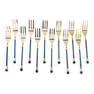 Ensemble vintage de 12 - acier inoxydable