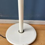 White mid-century space age mushroom floor lamp by Hala Zeist
