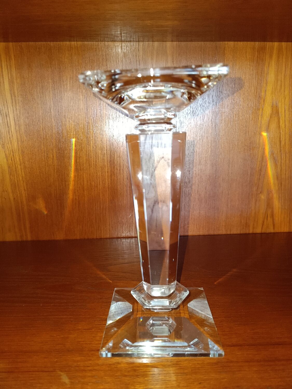 Crystal candle holder