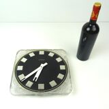 Stunning space age mid century ice look wall clock by kienzle international