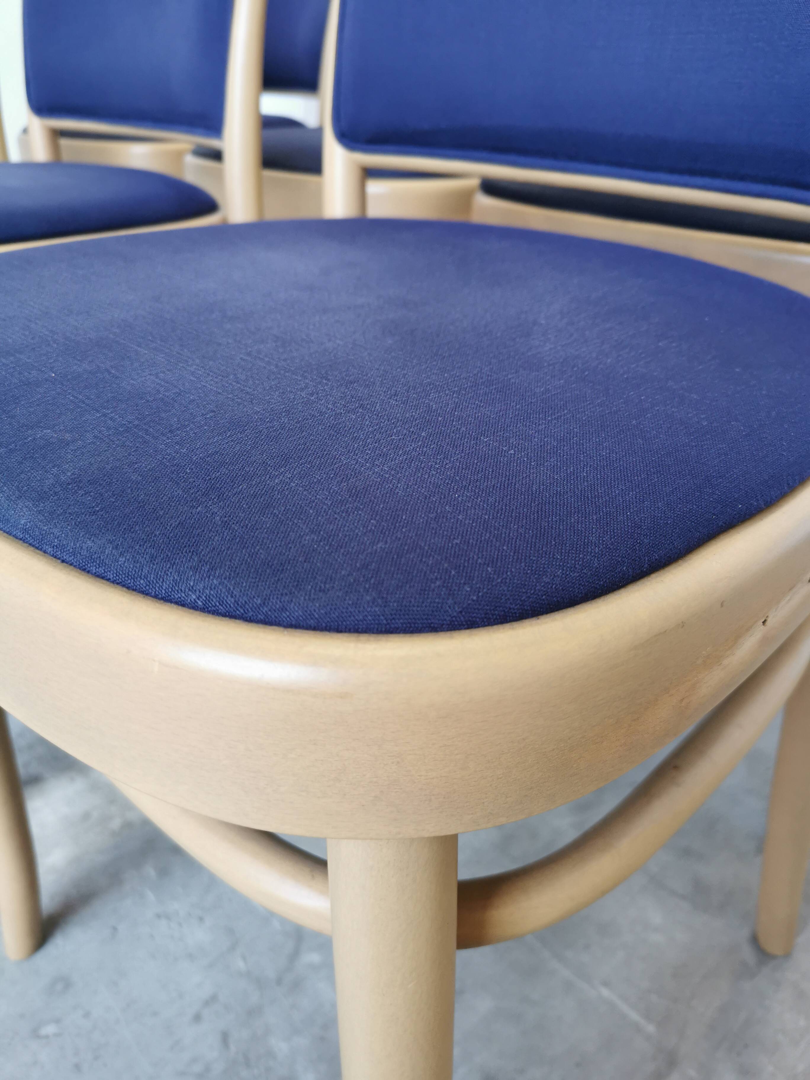 Vintage Bentwood Dining Chairs - Set of 6 - Joseph Hoffmann Thonet Design